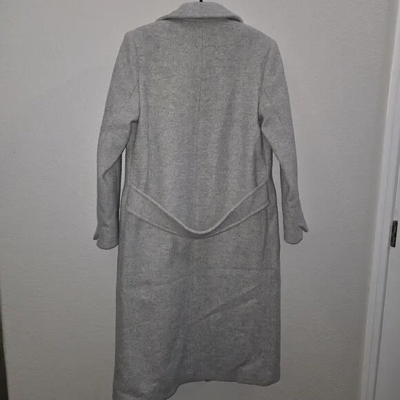 Zadig & Voltaire Mulan Double Breasted Grey Coat Size S New - Picture 16 of 16